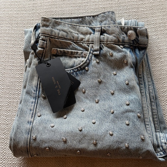 rag & bone Denim - rag & bone shea straight leg jeans - Desiree Pearl. NWT